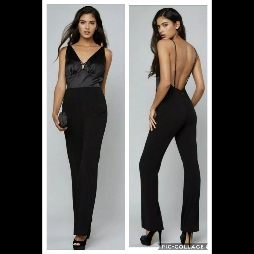 NWT Super sexy open back Bebe Jumpsuit